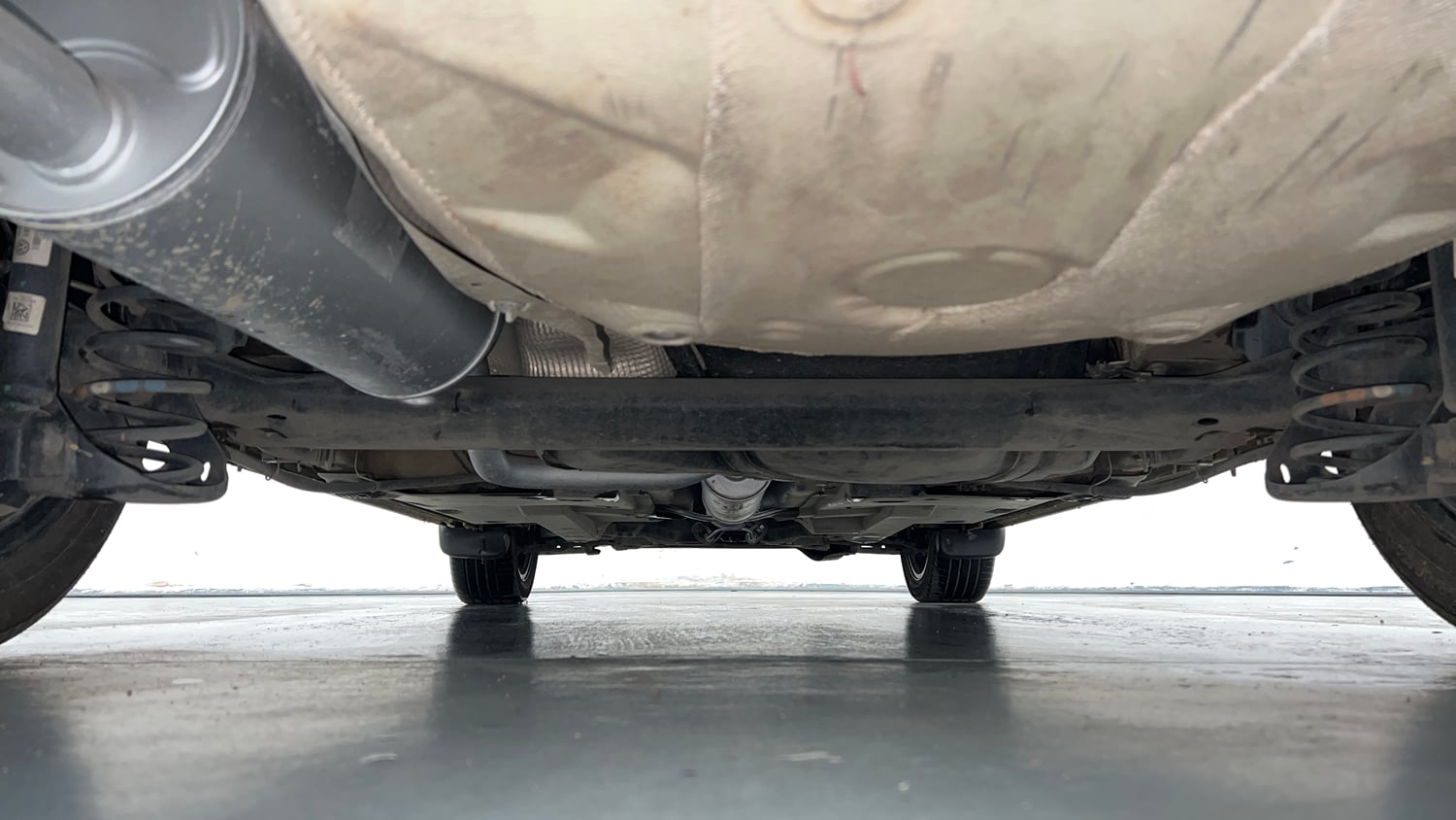 Used 2021 Skoda Rapid Ambition Petrol Manual extra REAR UNDERBODY VIEW (TAKEN FROM REAR)