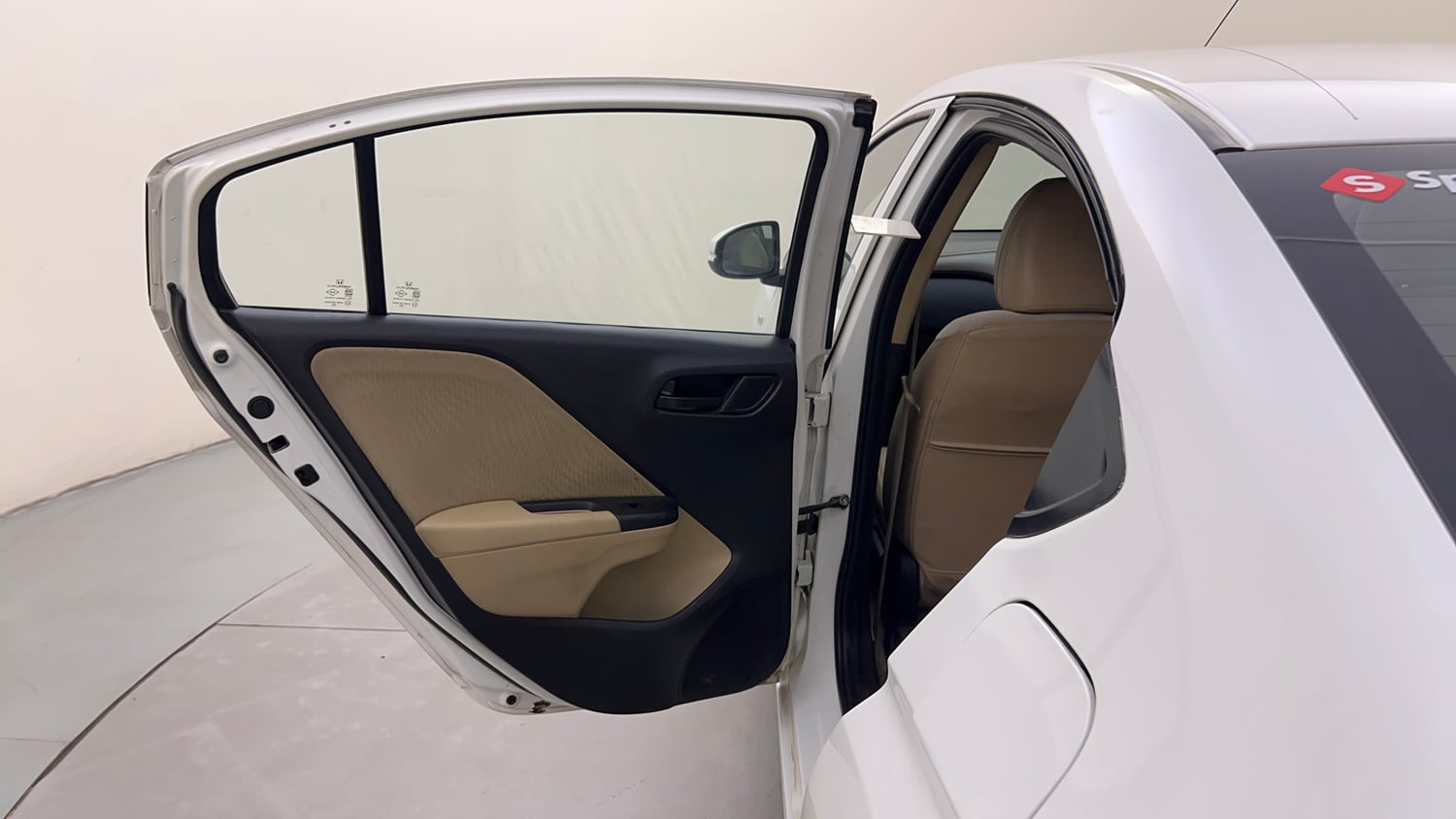 Used 2016 Honda City S Petrol Manual interior LEFT REAR DOOR OPEN VIEW