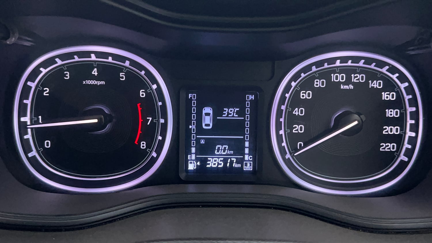 Used 2020 maruti-suzuki Vitara Brezza ZXi Plus Petrol Manual interior CLUSTERMETER VIEW