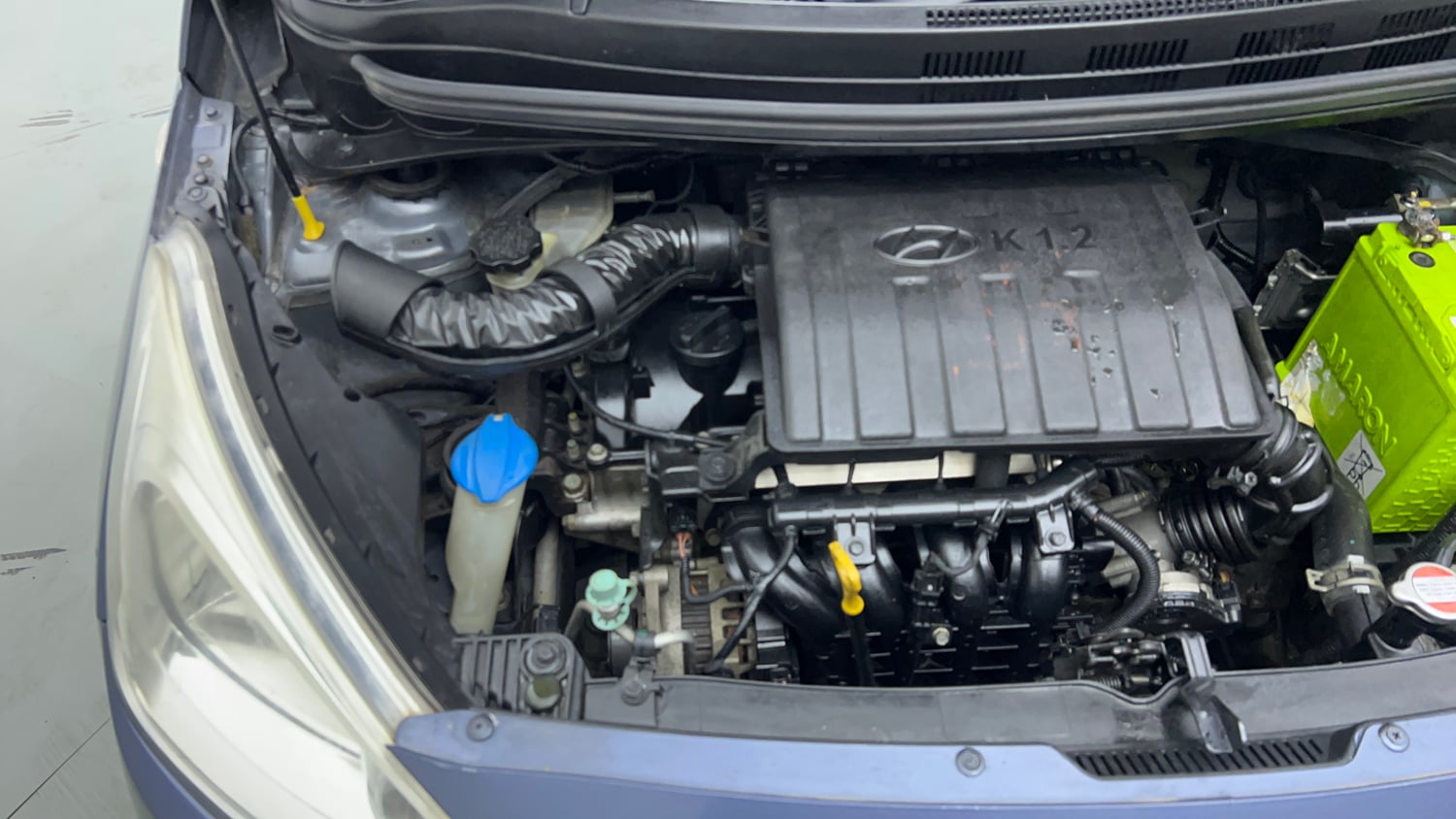 Used 2017 Hyundai Grand i10 Magna 1.2 Kappa VTVT Petrol Manual engine ENGINE RIGHT SIDE VIEW