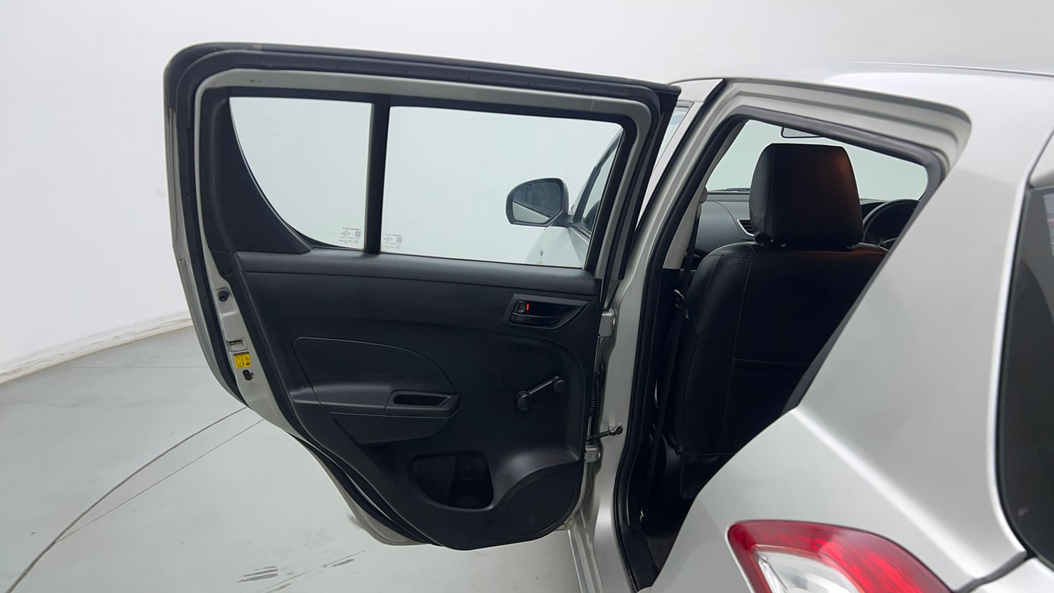 Used 2015 Maruti Suzuki Swift Lxi (O) Petrol Manual interior LEFT REAR DOOR OPEN VIEW