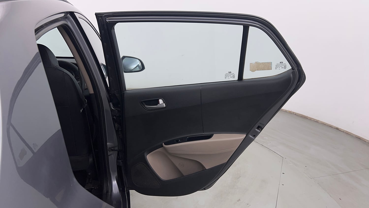 Used 2015 Hyundai Grand i10 Sportz 1.2 Kappa VTVT Petrol Manual interior RIGHT REAR DOOR OPEN VIEW