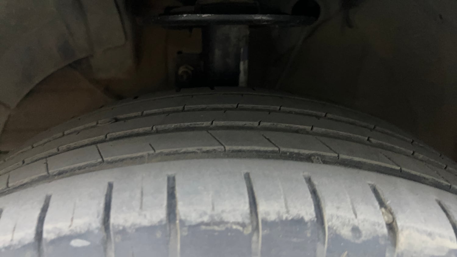 Used 2021 Maruti Suzuki Baleno Zeta Petrol Manual tyres LEFT FRONT TYRE TREAD VIEW