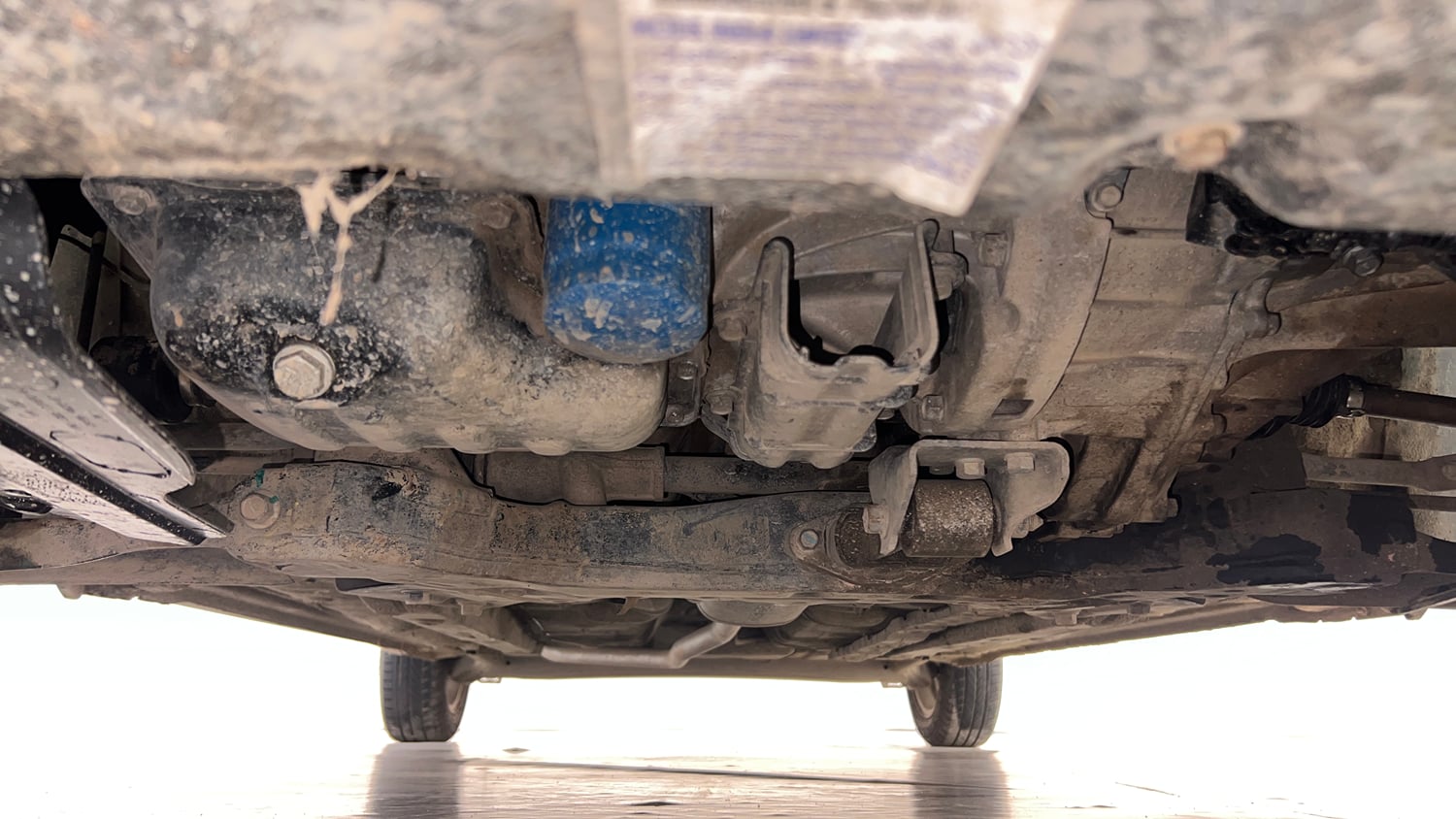 Used 2013 Hyundai Grand i10 Asta 1.2 Kappa VTVT Petrol Manual extra FRONT LEFT UNDERBODY VIEW