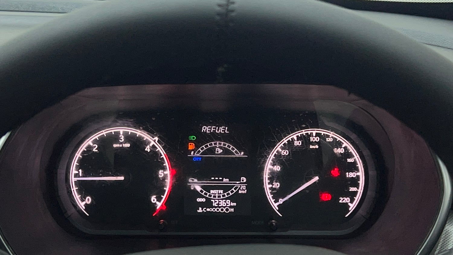 Used 2021 Tata Harrier XT Plus Dark Edition Diesel Manual interior CLUSTERMETER VIEW