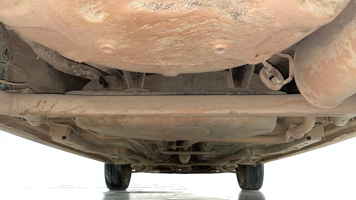 Used 2018 Tata Tigor Revotron XZA Petrol Automatic extra REAR UNDERBODY VIEW (TAKEN FROM REAR)