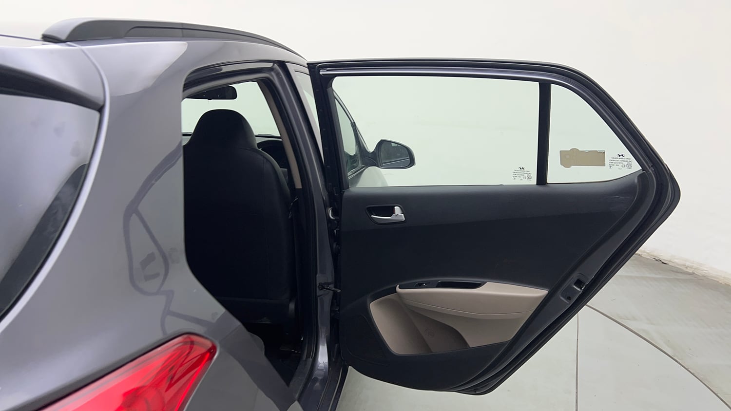 Used 2017 Hyundai Grand i10 Sportz (O) AT 1.2 Kappa VTVT Petrol Automatic interior RIGHT REAR DOOR OPEN VIEW