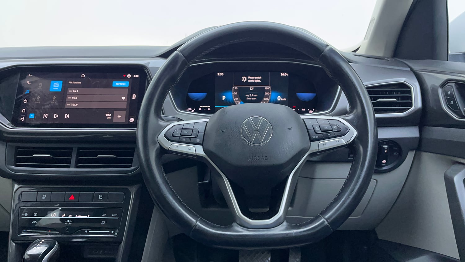 Used 2022 Volkswagen Taigun Topline 1.0 TSI AT Petrol Automatic interior STEERING VIEW