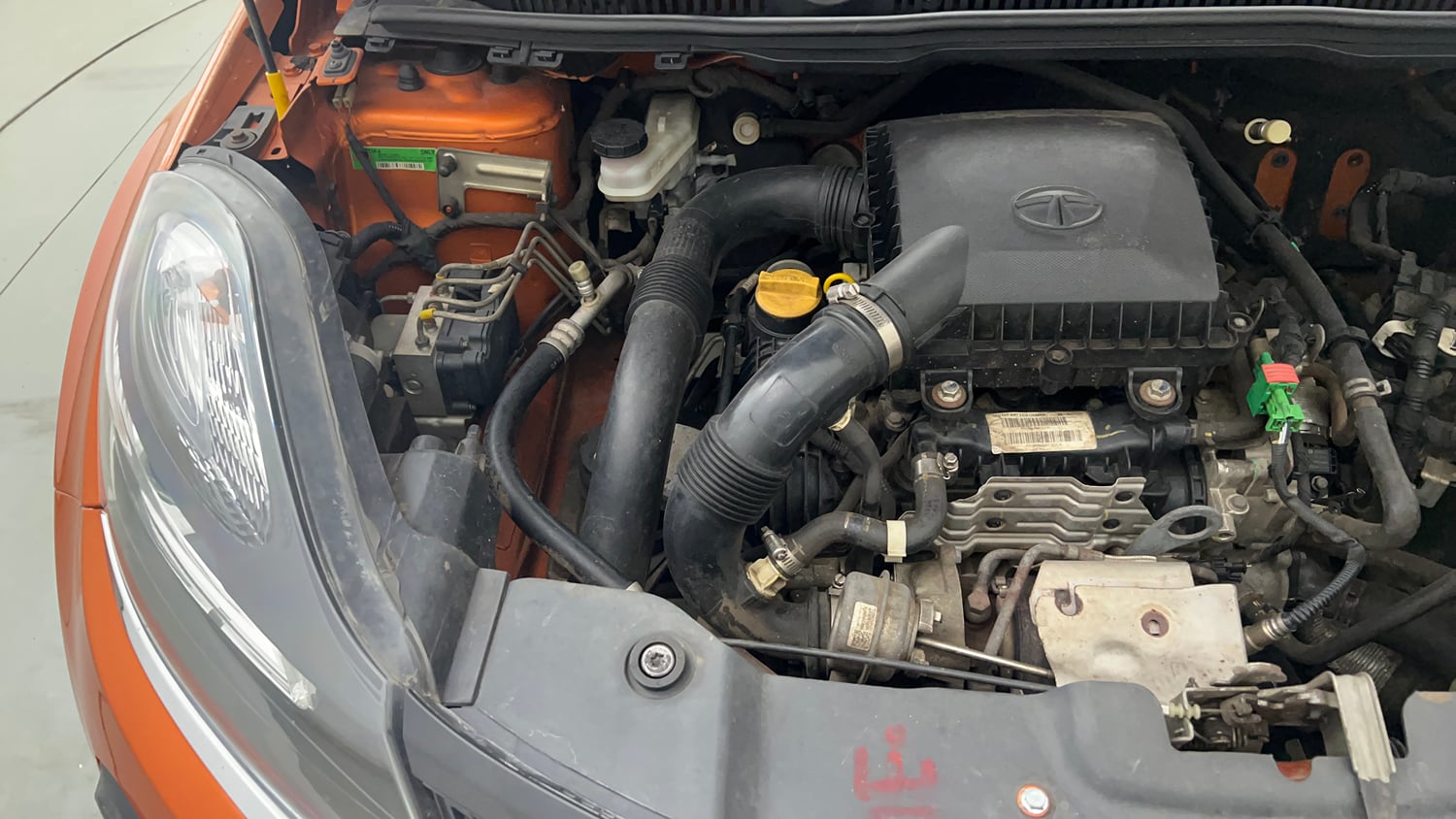 Used 2019 Tata Nexon XZA Plus Petrol Dual Tone Petrol Automatic engine ENGINE RIGHT SIDE VIEW