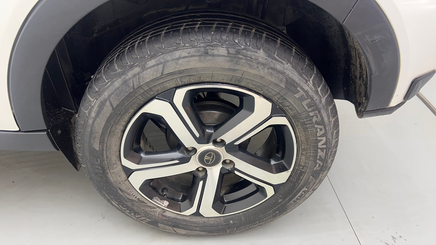 Used 2023 Tata Nexon XZ Plus (S) Petrol Manual tyres LEFT REAR TYRE RIM VIEW