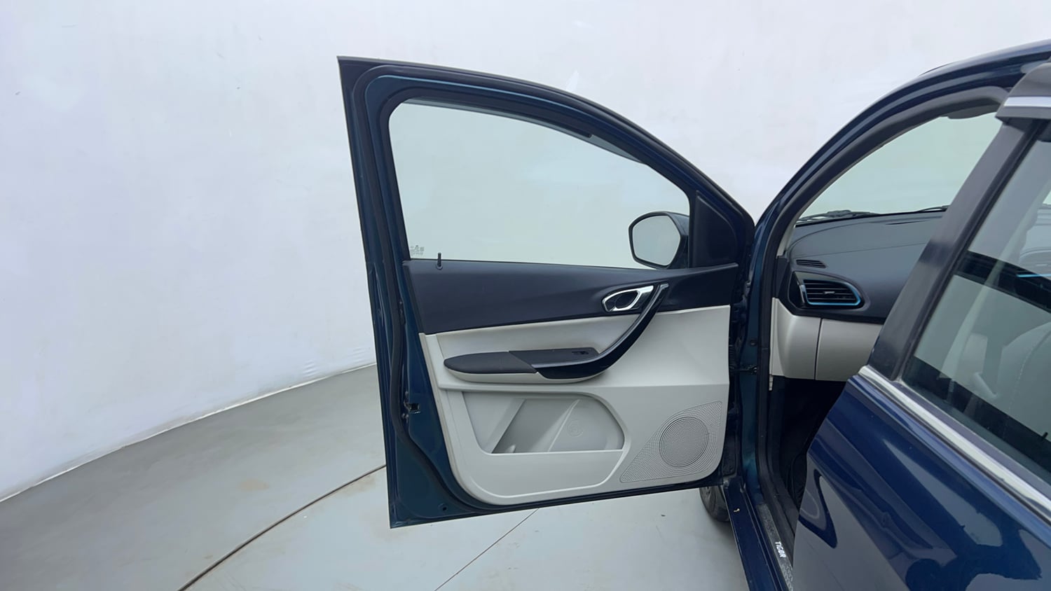 Used 2022 Tata Tigor EV XZ Plus Electric Automatic interior LEFT FRONT DOOR OPEN VIEW