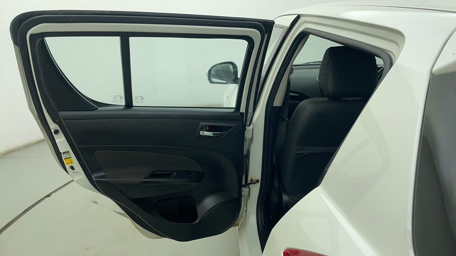 Used 2017 Maruti Suzuki Swift VXI (O) Petrol Manual interior LEFT REAR DOOR OPEN VIEW