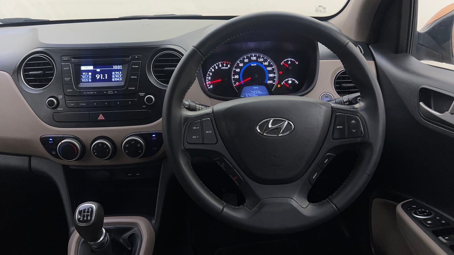 Used 2013 Hyundai Grand i10 Asta 1.2 Kappa VTVT Petrol Manual interior STEERING VIEW