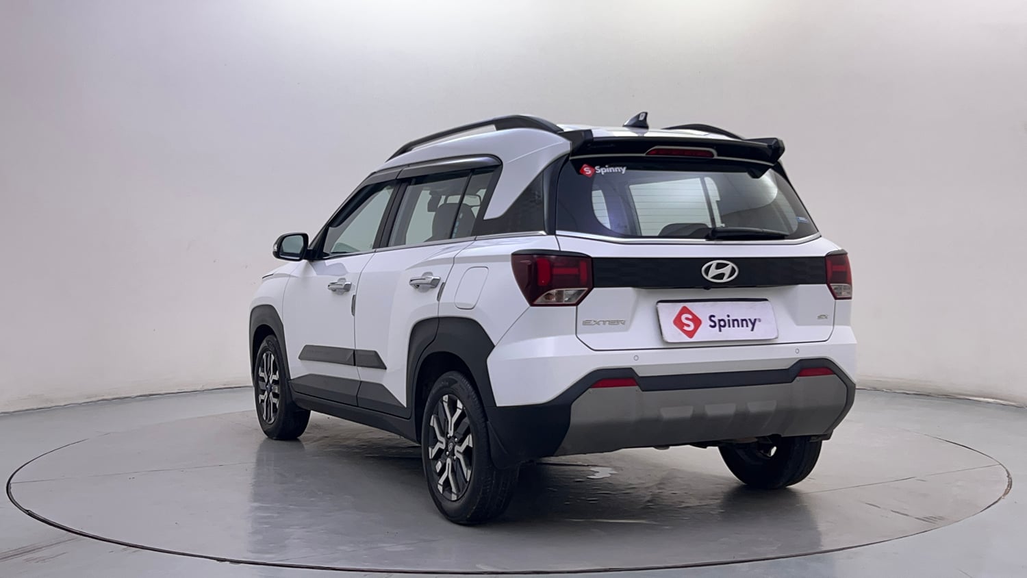 Used 2023 Hyundai Exter SX (O) Connect 1.2 AMT Petrol Automatic exterior LEFT REAR CORNER VIEW