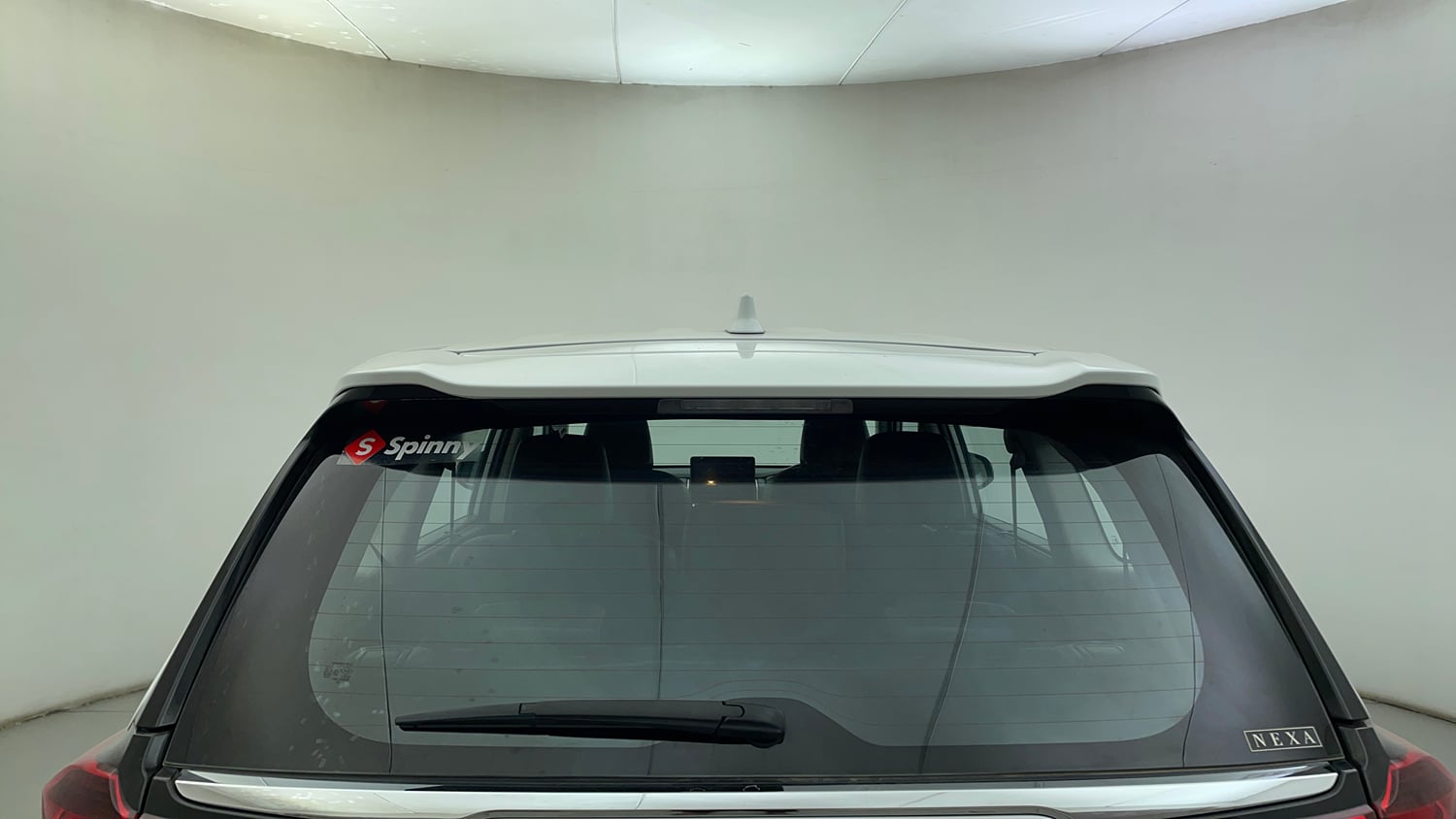 Used 2024 Maruti Suzuki Invicto Alpha Plus 7 STR Hybrid Automatic exterior BACK WINDSHIELD VIEW