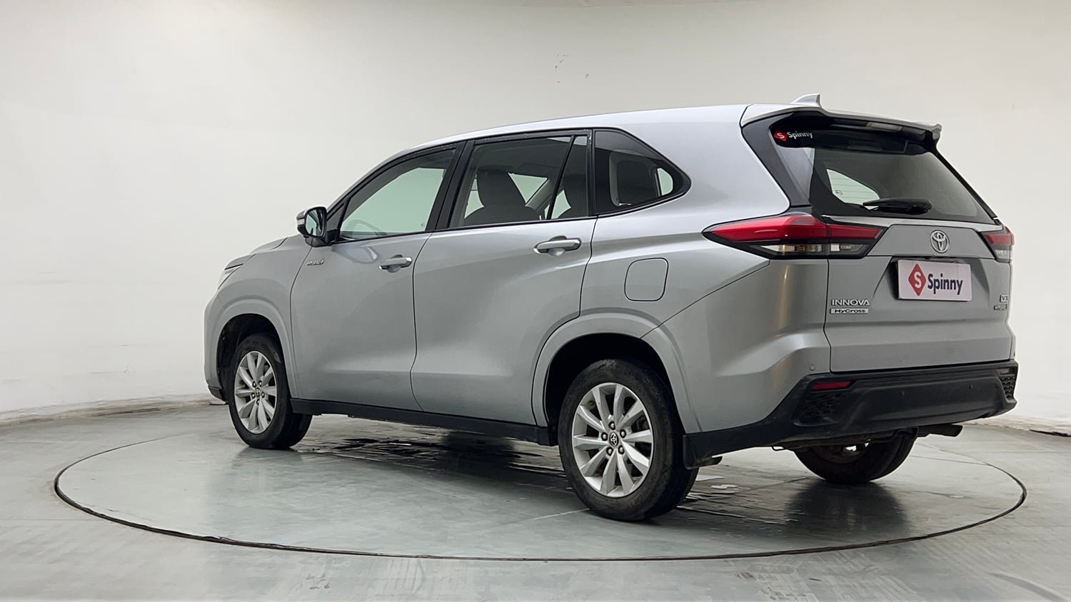 Used 2023 Toyota Innova Hycross VX Hybrid 7 STR Hybrid Automatic exterior LEFT REAR CORNER VIEW