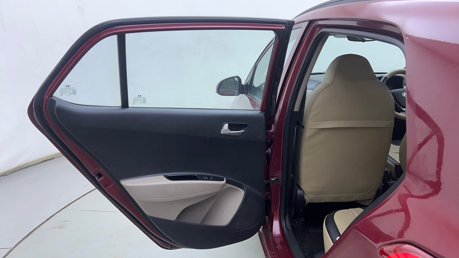 Used 2015 Hyundai Grand i10 Asta 1.2 Kappa VTVT Petrol Manual interior LEFT REAR DOOR OPEN VIEW