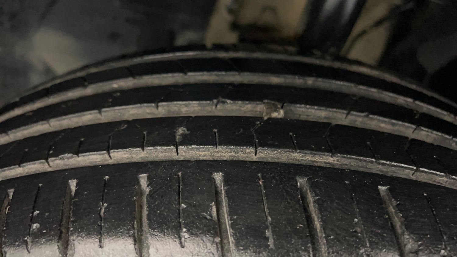 Used 2022 Tata Punch Creative Dual Tone Petrol Manual tyres LEFT FRONT TYRE TREAD VIEW
