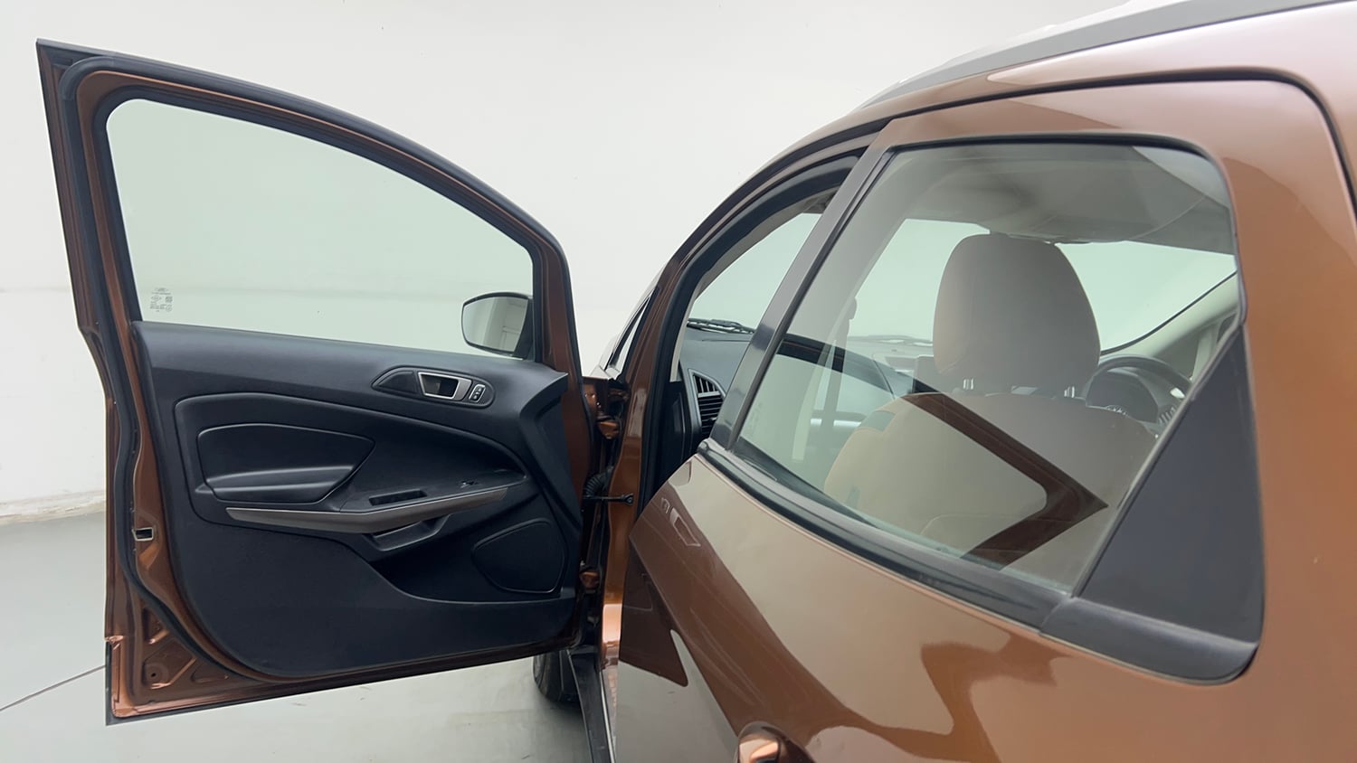 Used 2019 Ford EcoSport Titanium 1.5L Ti-VCT Petrol Manual interior LEFT FRONT DOOR OPEN VIEW