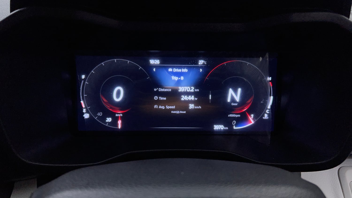 Used 2025 Mahindra XUV 3XO AX5 1.5 Diesel Autoshift Plus Diesel Automatic interior CLUSTERMETER VIEW