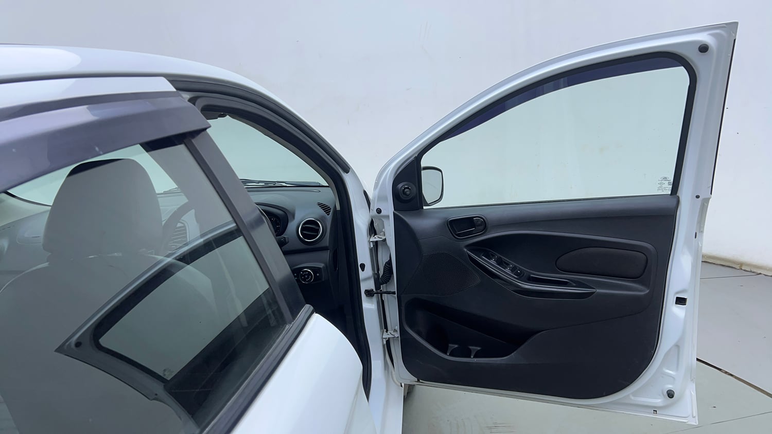 Used 2017 Ford Figo Titanium 1.2 Ti-VCT Petrol Manual interior RIGHT FRONT DOOR OPEN VIEW