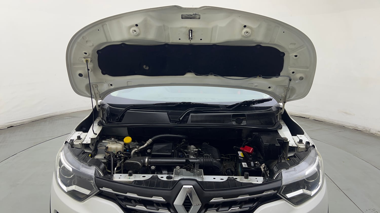 Used 2024 Renault Triber RXZ Petrol Manual engine ENGINE & BONNET OPEN FRONT VIEW
