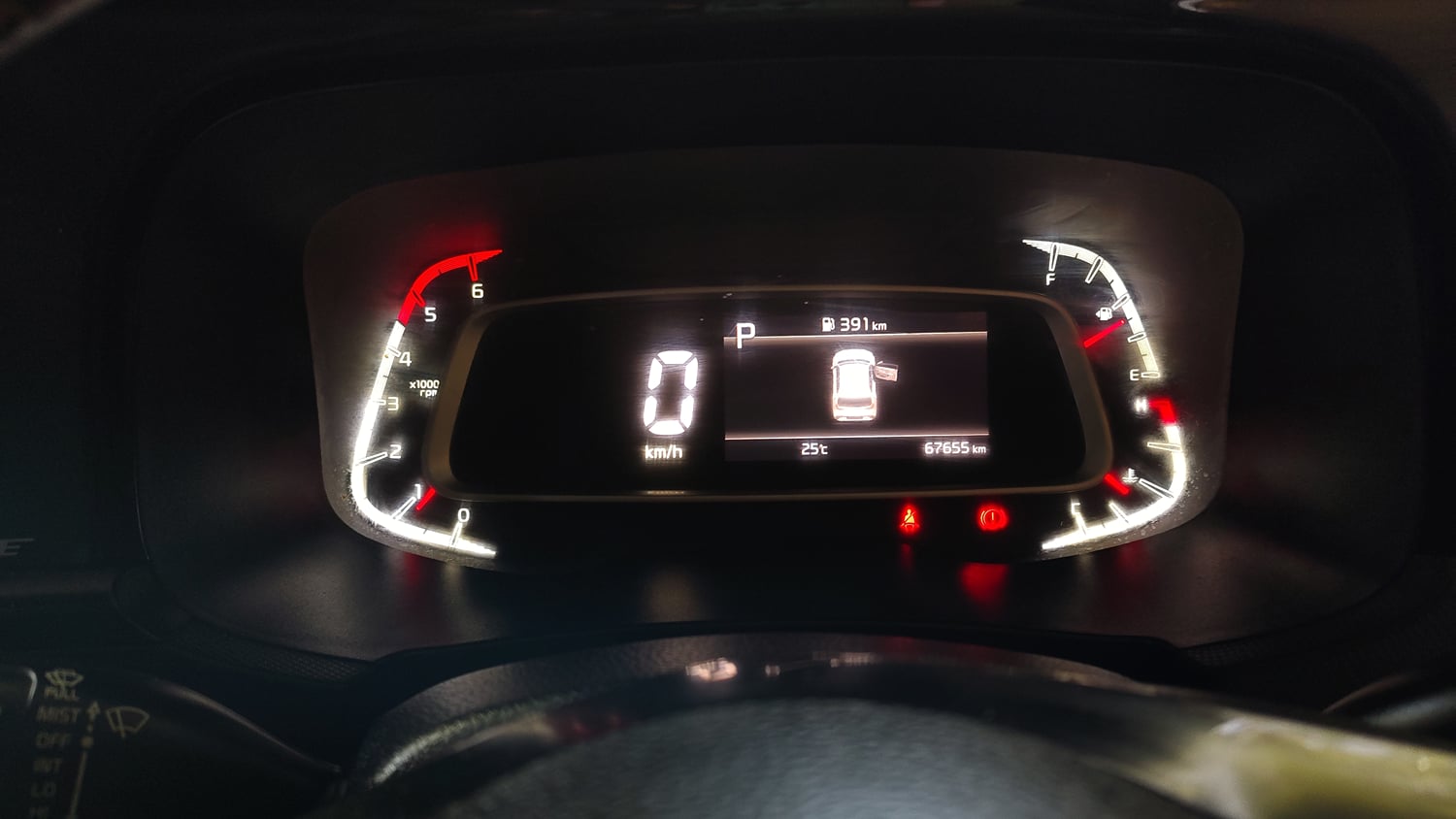 Used 2021 Kia Sonet GTX Plus 1.5 AT Diesel Automatic interior CLUSTERMETER VIEW