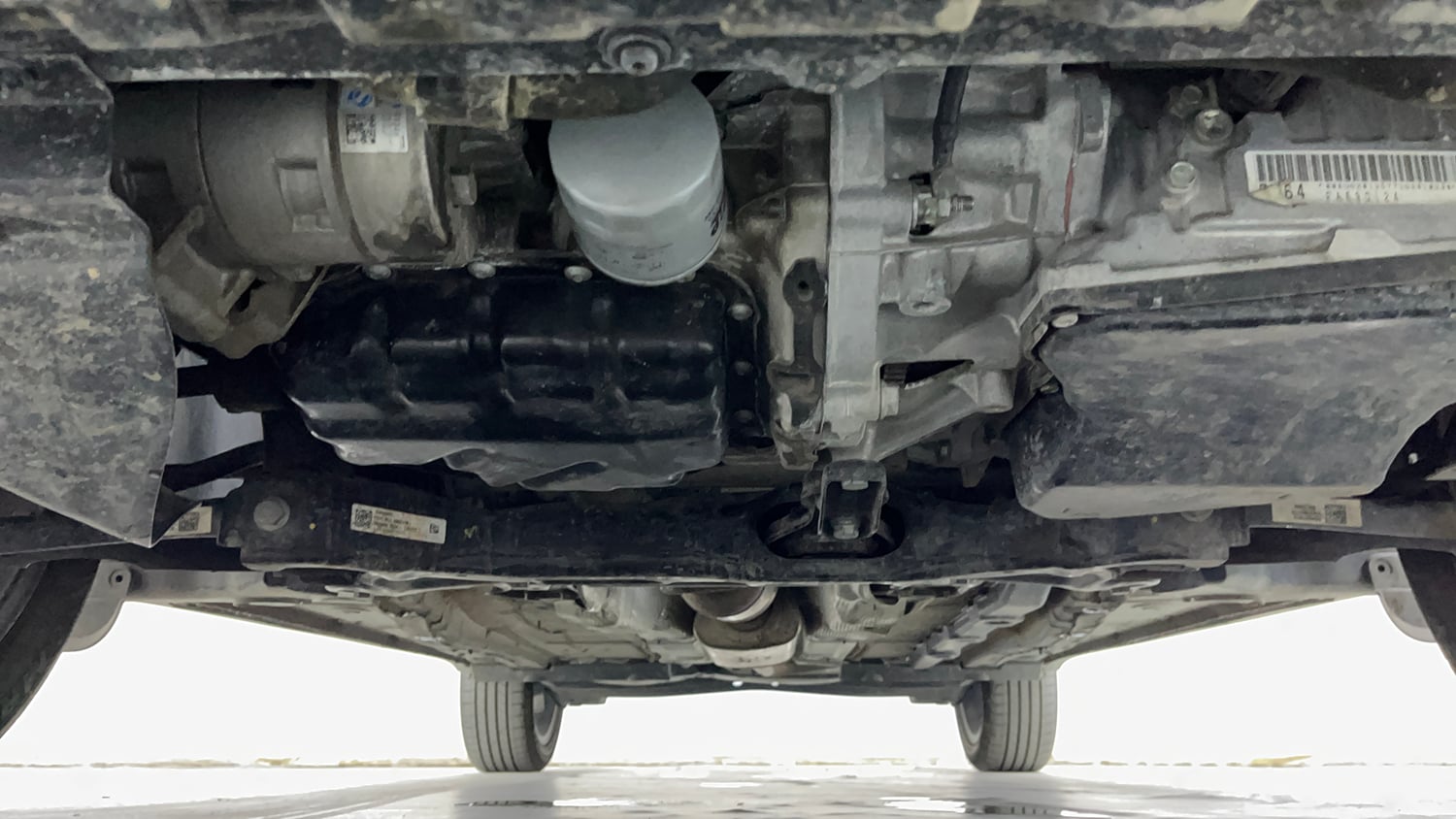 Used 2025 Skoda Kushaq Monte Carlo 1.0L TSI AT Petrol Automatic extra FRONT LEFT UNDERBODY VIEW