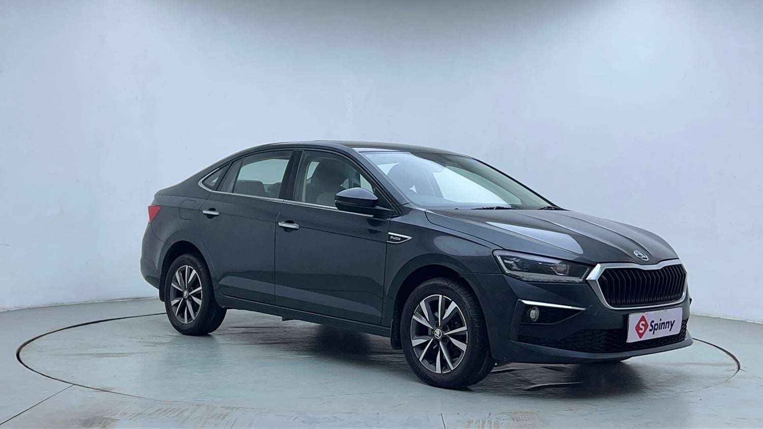 Used 2023 Skoda Slavia Style 1.0L TSI AT Petrol Automatic exterior RIGHT FRONT CORNER VIEW
