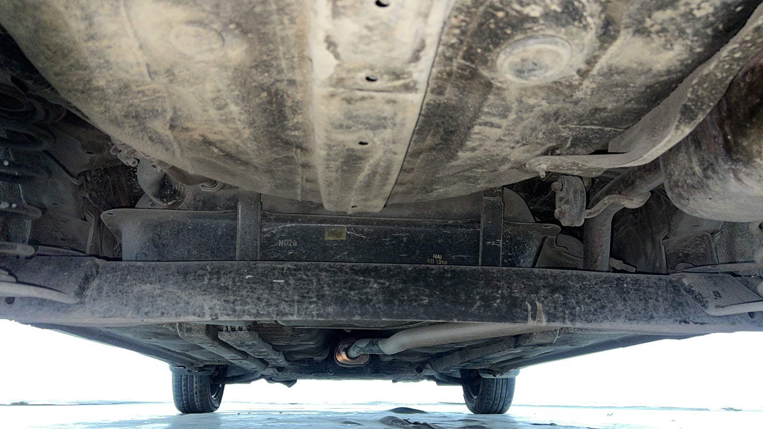 Used 2018 Hyundai Grand i10 Sportz 1.2 Kappa VTVT Petrol Manual extra REAR UNDERBODY VIEW (TAKEN FROM REAR)