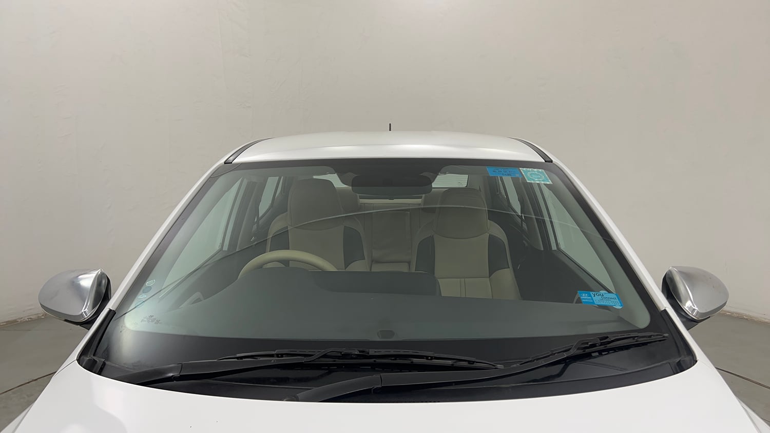 Used 2022 Hyundai Aura S 1.2 AMT Petrol Petrol Automatic exterior FRONT WINDSHIELD VIEW