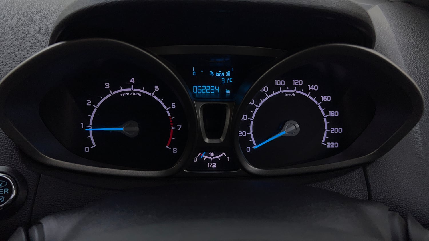 Used 2016 Ford EcoSport Titanium 1.5L Ti-VCT Petrol Manual interior CLUSTERMETER VIEW