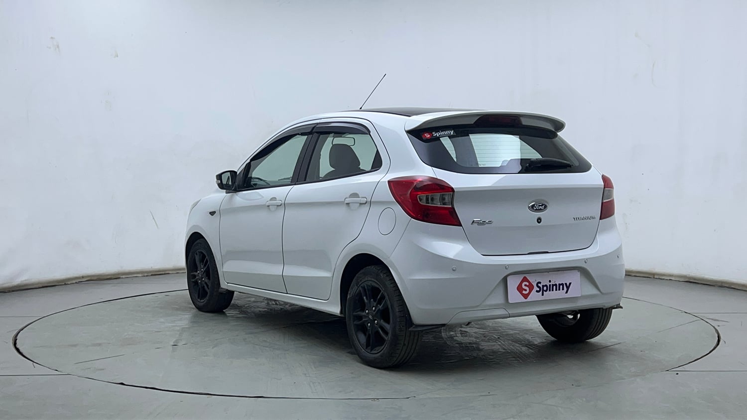 Used 2017 Ford Figo Titanium 1.2 Ti-VCT Petrol Manual exterior LEFT REAR CORNER VIEW