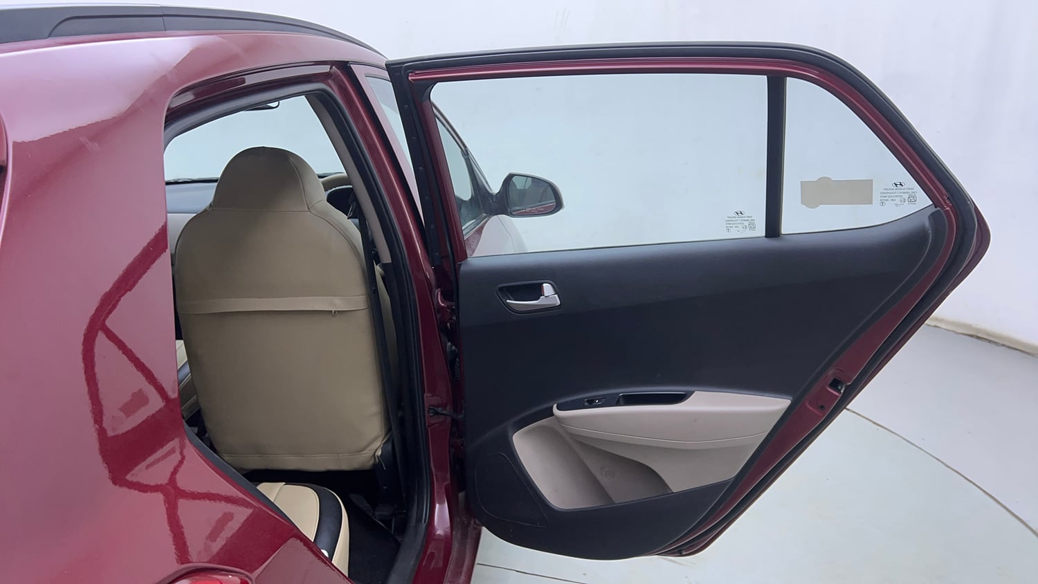 Used 2015 Hyundai Grand i10 Asta 1.2 Kappa VTVT Petrol Manual interior RIGHT REAR DOOR OPEN VIEW