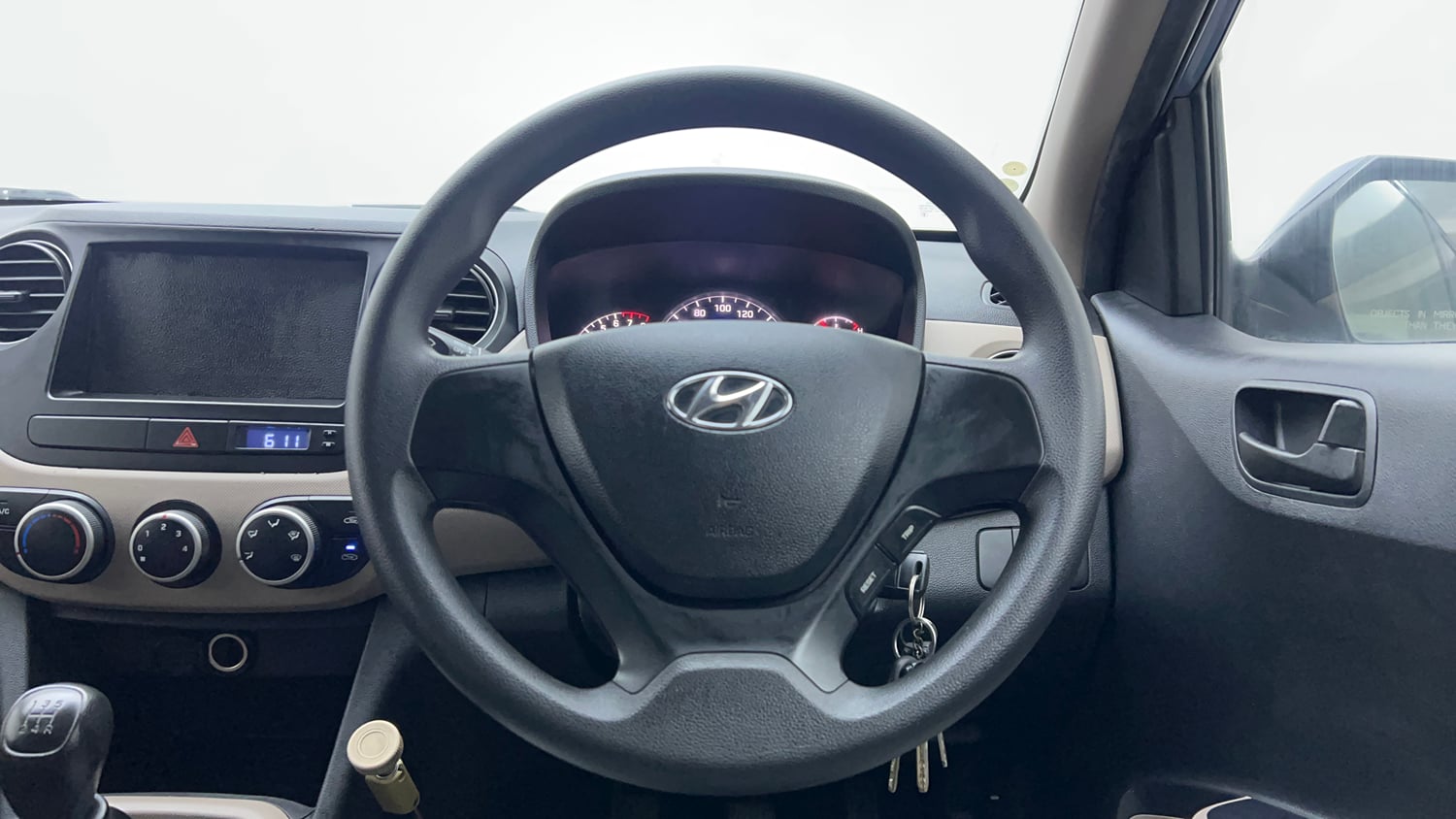 Used 2017 Hyundai Grand i10 Magna 1.2 Kappa VTVT Petrol Manual interior STEERING VIEW
