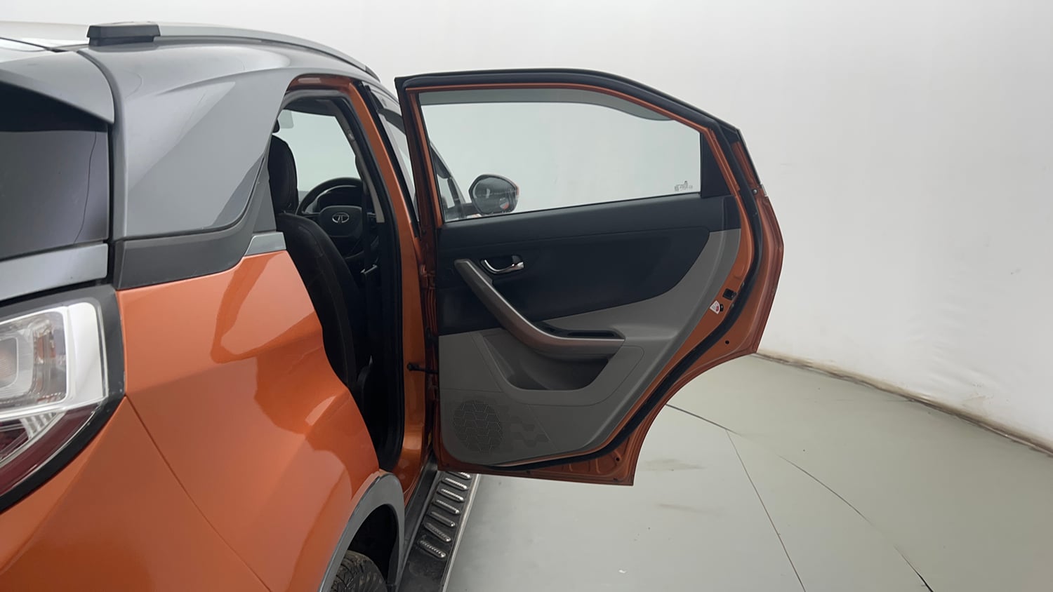 Used 2019 Tata Nexon XZA Plus Petrol Dual Tone Petrol Automatic interior RIGHT REAR DOOR OPEN VIEW
