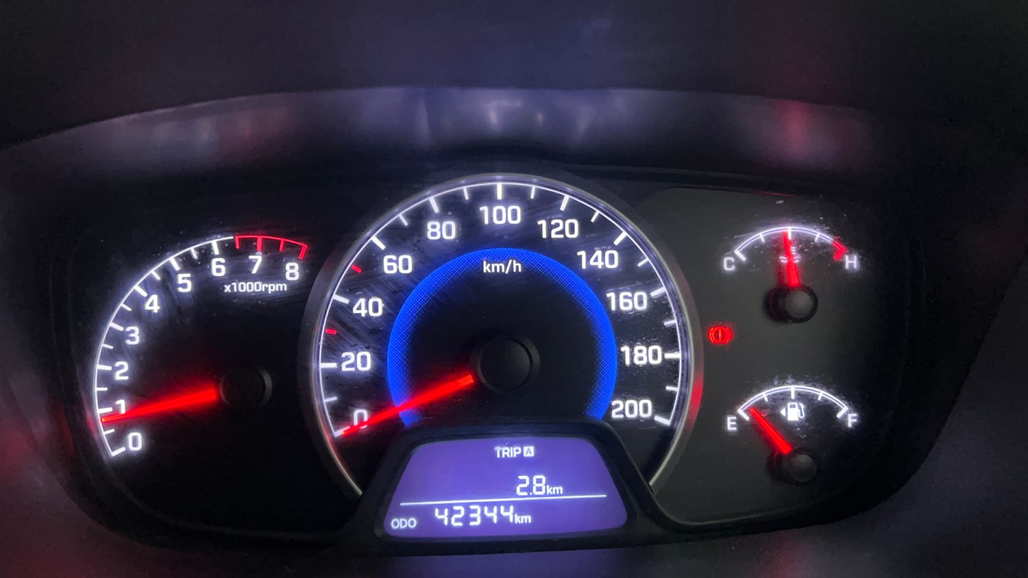 Used 2015 Hyundai Grand i10 Asta 1.2 Kappa VTVT Petrol Manual interior CLUSTERMETER VIEW