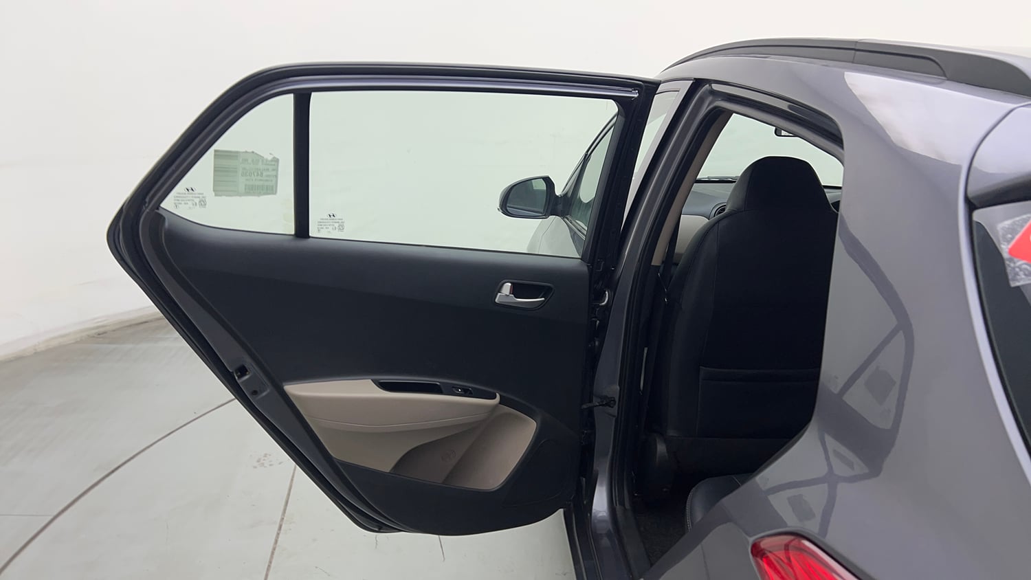 Used 2018 Hyundai Grand i10 Sportz 1.2 Kappa VTVT Petrol Manual interior LEFT REAR DOOR OPEN VIEW