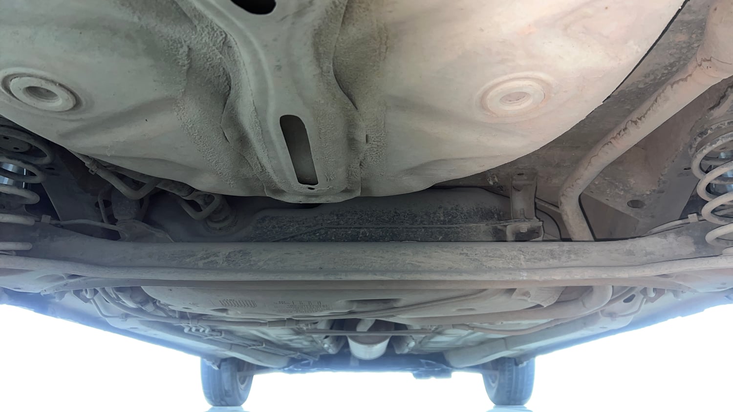 Used 2017 Maruti Suzuki Dzire ZXi AMT Petrol Automatic extra REAR UNDERBODY VIEW (TAKEN FROM REAR)