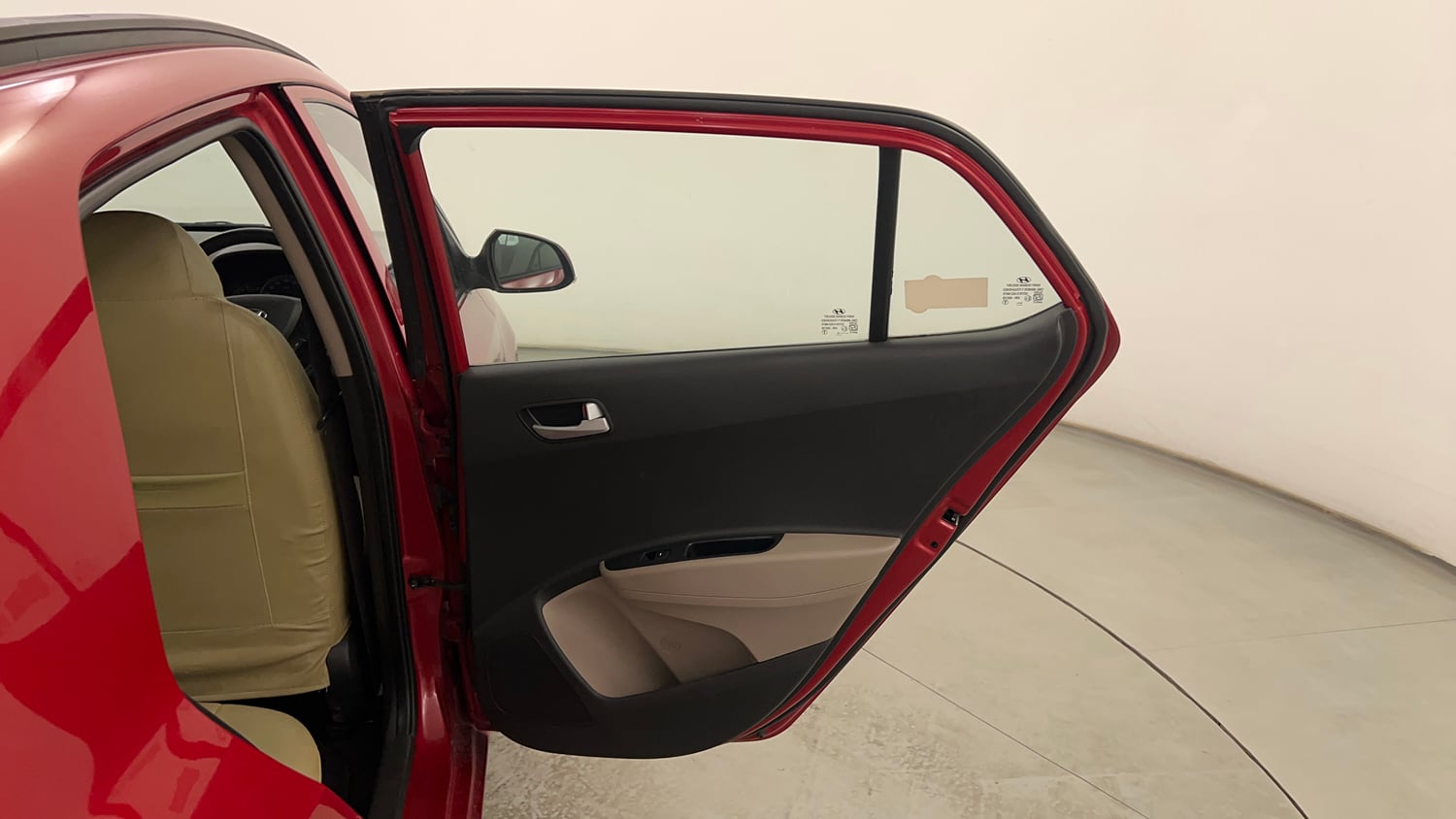 Used 2018 Hyundai Grand i10 Asta 1.2 Kappa VTVT Petrol Manual interior RIGHT REAR DOOR OPEN VIEW