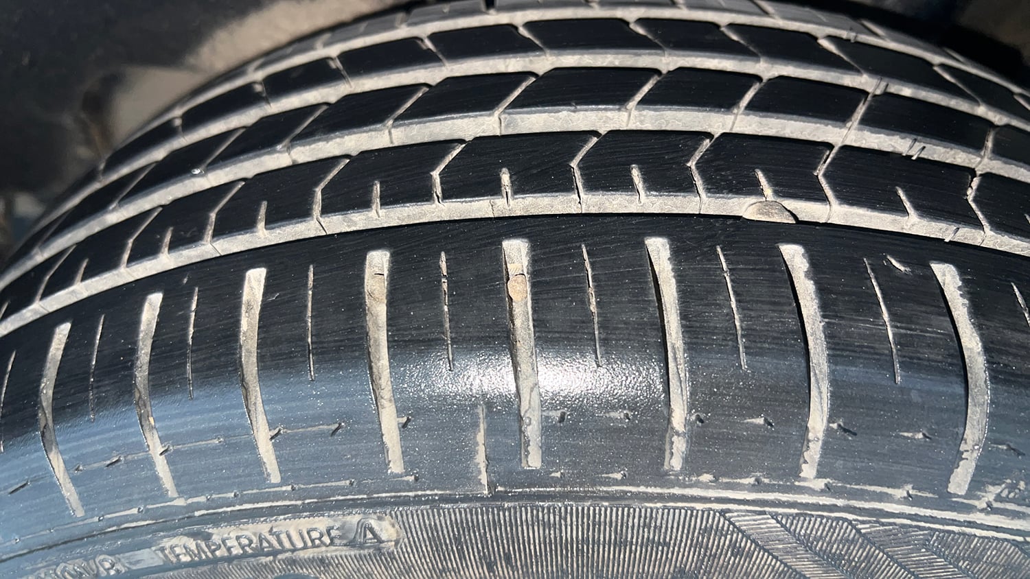Used 2020 Maruti Suzuki Baleno Zeta Petrol Manual tyres LEFT REAR TYRE TREAD VIEW
