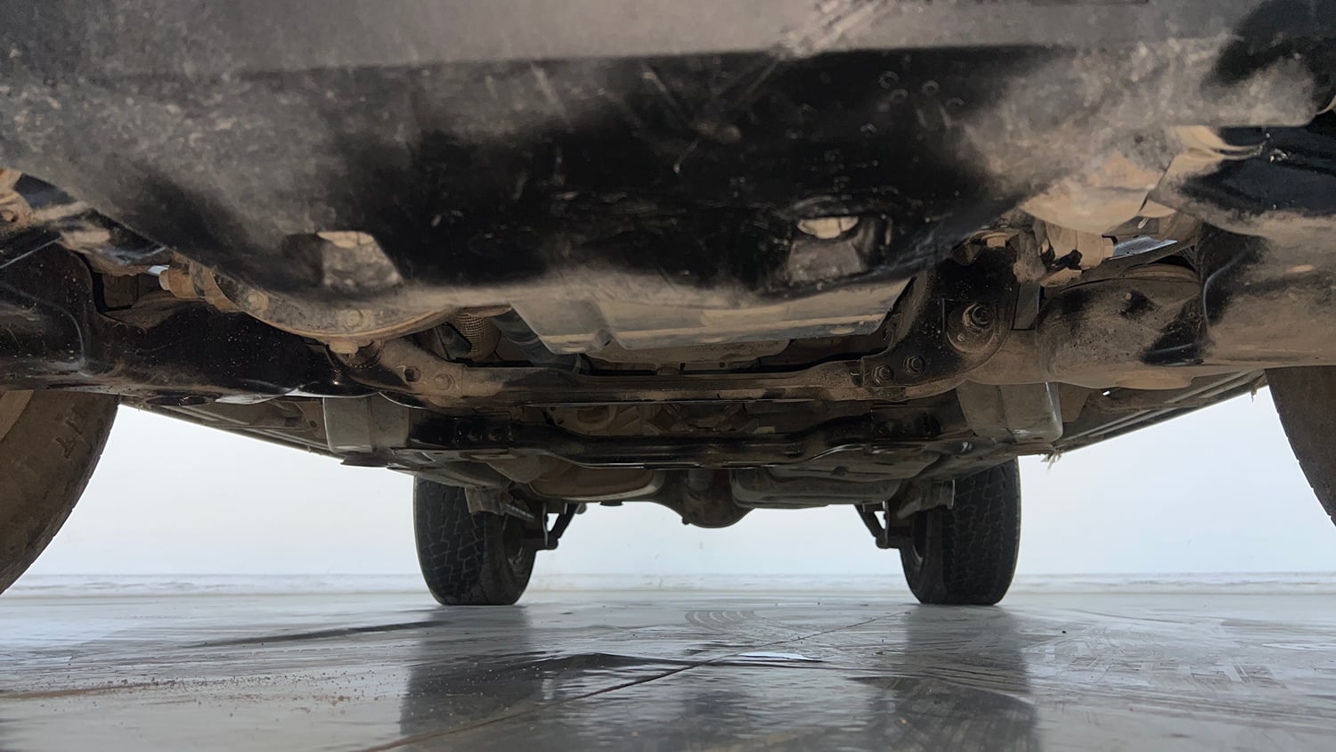Used 2024 Mahindra Thar LX Hard Top Diesel MT 4WD Diesel Manual extra FRONT LEFT UNDERBODY VIEW