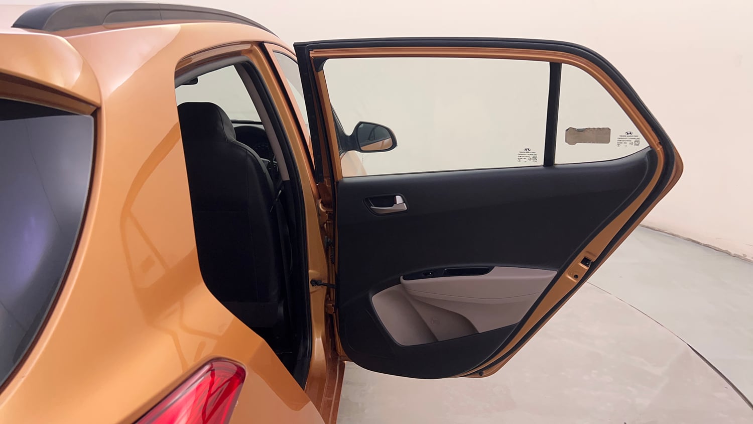 Used 2013 Hyundai Grand i10 Asta 1.2 Kappa VTVT Petrol Manual interior RIGHT REAR DOOR OPEN VIEW