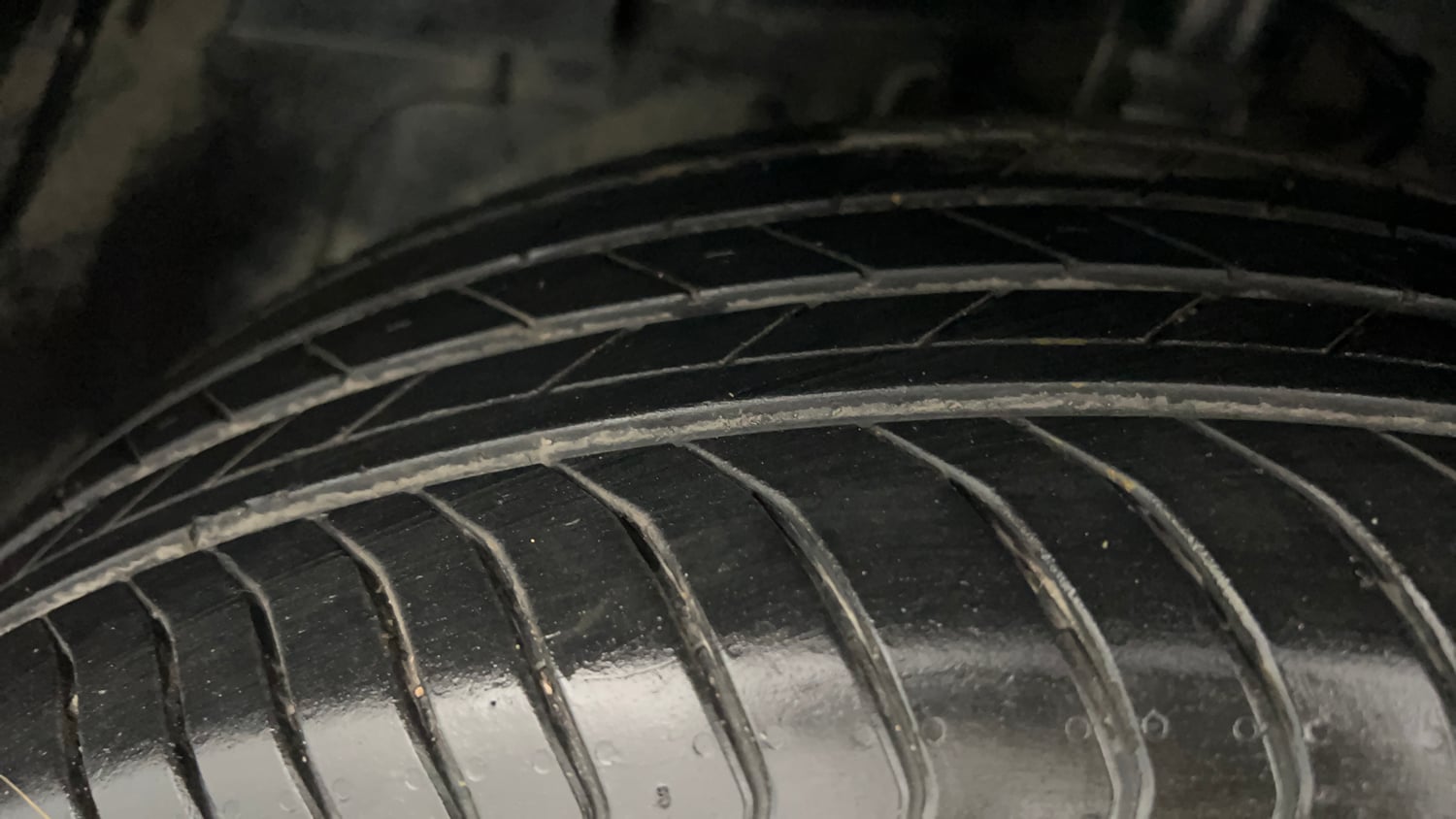 Used 2026 Tata Nexon Fearless + A PS DCA DK 1.2 Petrol Automatic tyres LEFT FRONT TYRE TREAD VIEW
