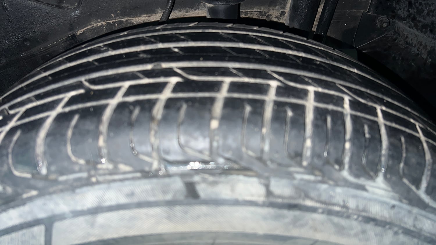 Used 2023 Tata Nexon XZ Plus (S) Petrol Manual tyres LEFT REAR TYRE TREAD VIEW