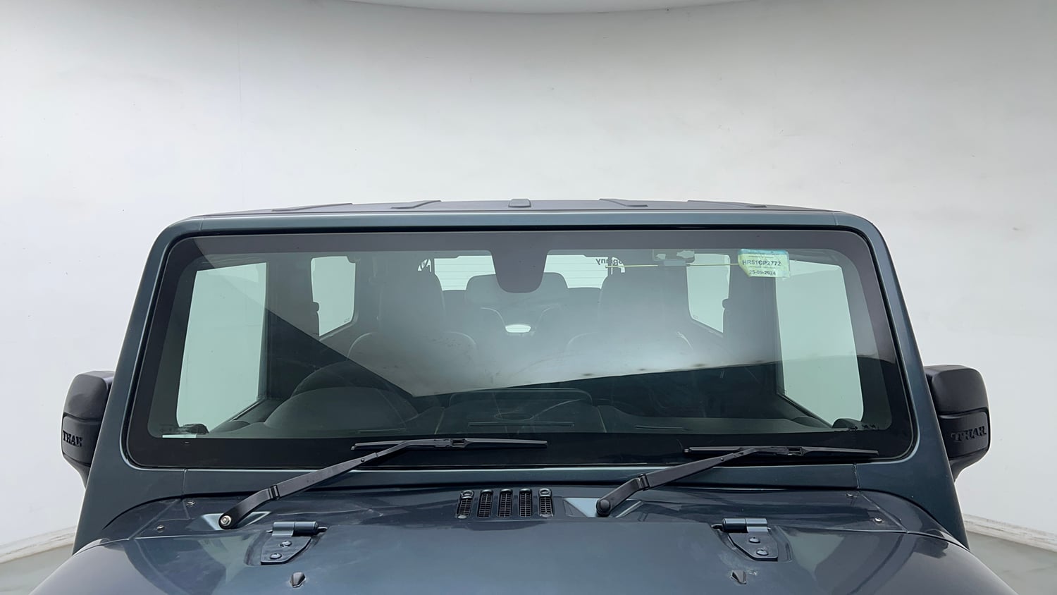 Used 2024 Mahindra Thar LX Hard Top Diesel MT 4WD Diesel Manual exterior FRONT WINDSHIELD VIEW