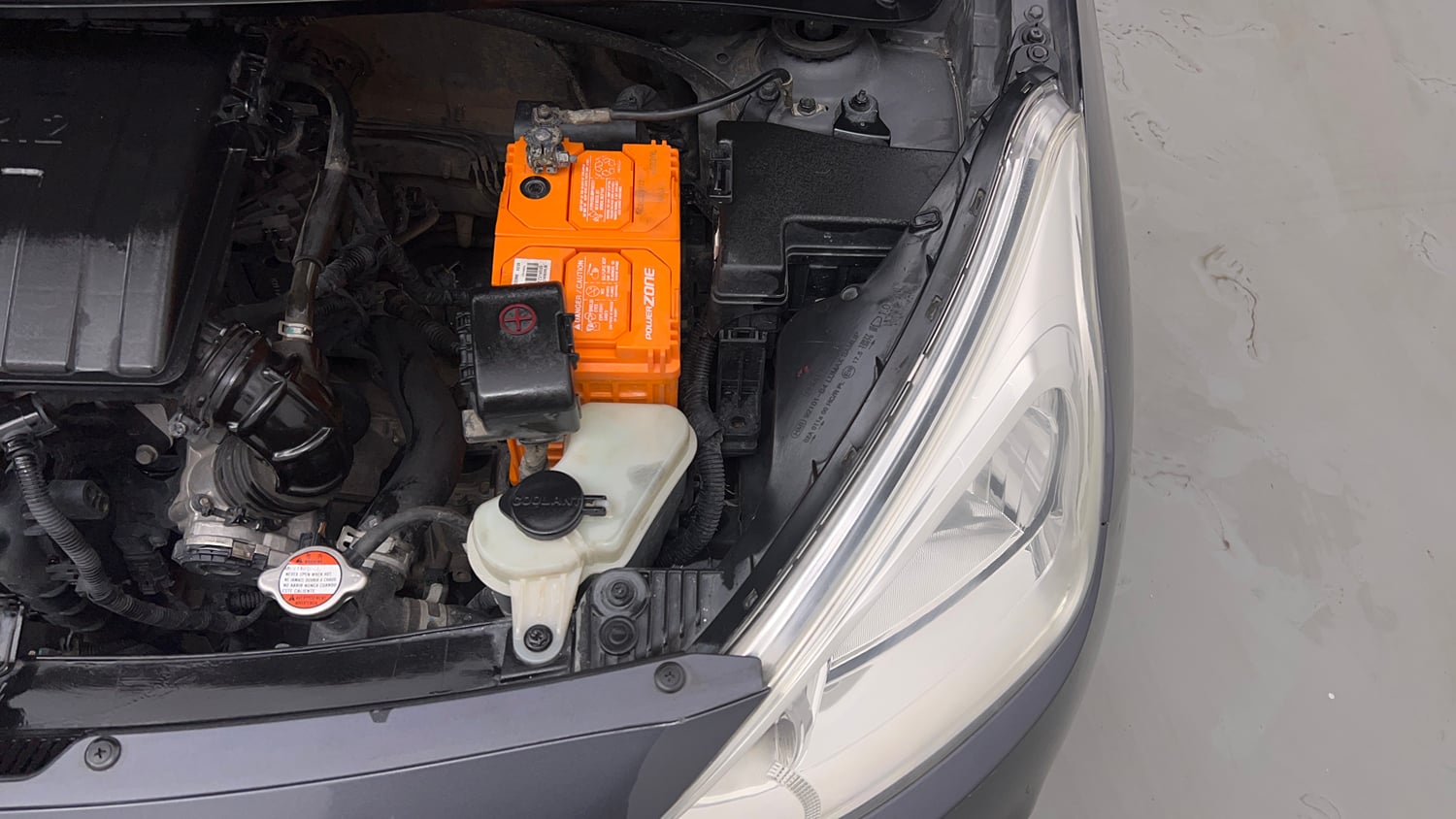 Used 2015 Hyundai Grand i10 Sportz 1.2 Kappa VTVT Petrol Manual engine ENGINE LEFT SIDE VIEW