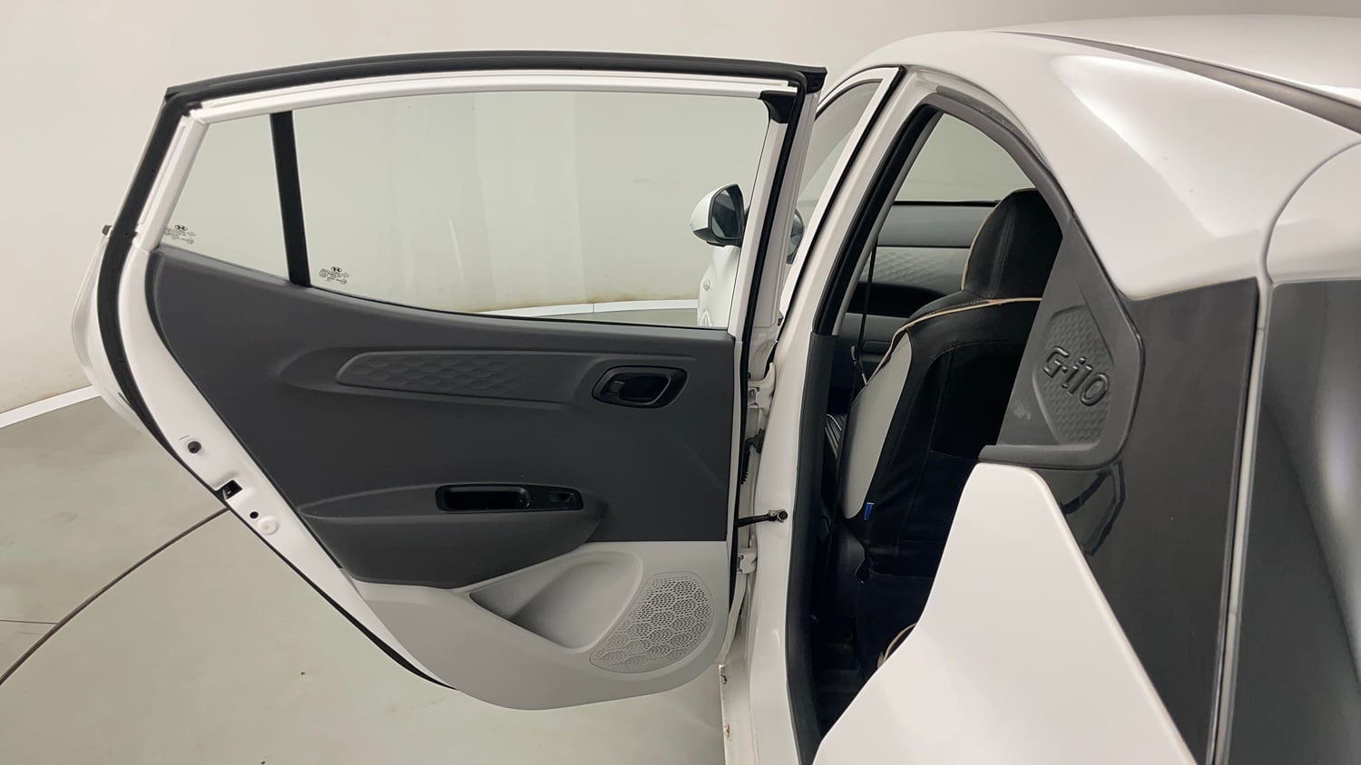 Used 2023 Hyundai Grand i10 Nios Magna 1.2 Kappa VTVT Petrol Manual interior LEFT REAR DOOR OPEN VIEW