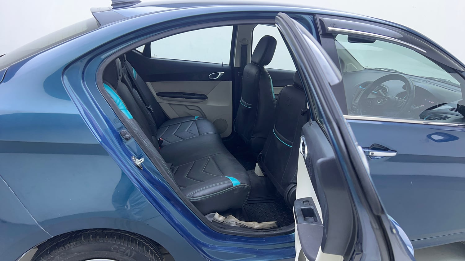 Used 2022 Tata Tigor EV XZ Plus Electric Automatic interior RIGHT SIDE REAR DOOR CABIN VIEW