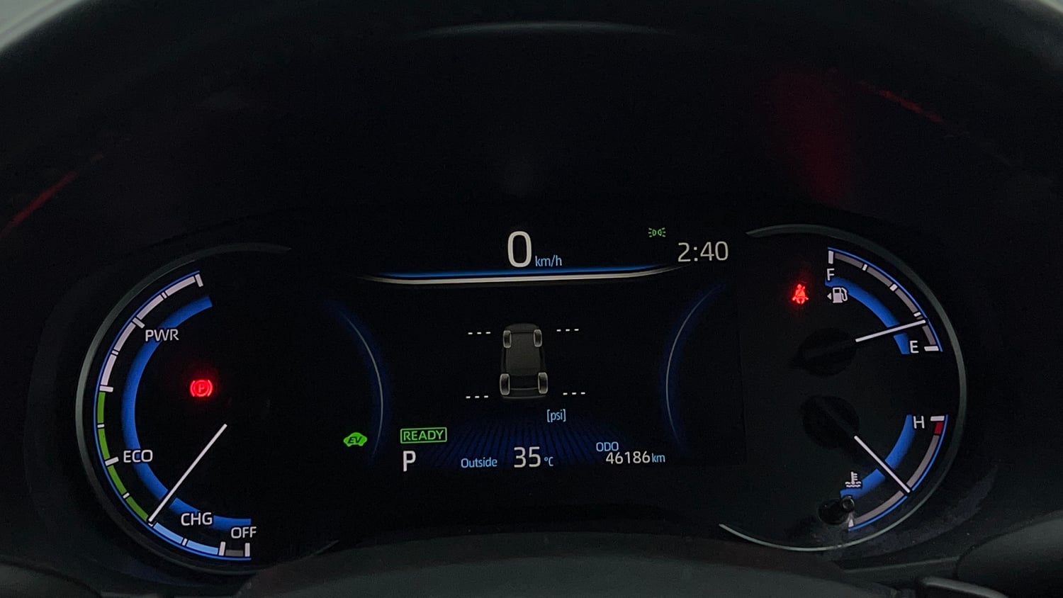 Used 2023 Toyota Innova Hycross VX Hybrid 7 STR Hybrid Automatic interior CLUSTERMETER VIEW